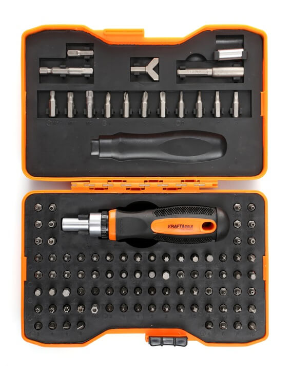 E-shop Kraft&Dele Sada skrutkovača a bitov - imbus, torx, spline 101ks KD10895