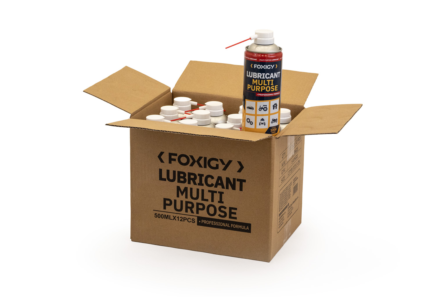 E-shop Univerzálne mazivo v spreji 500ml 12ks balenie Foxigy