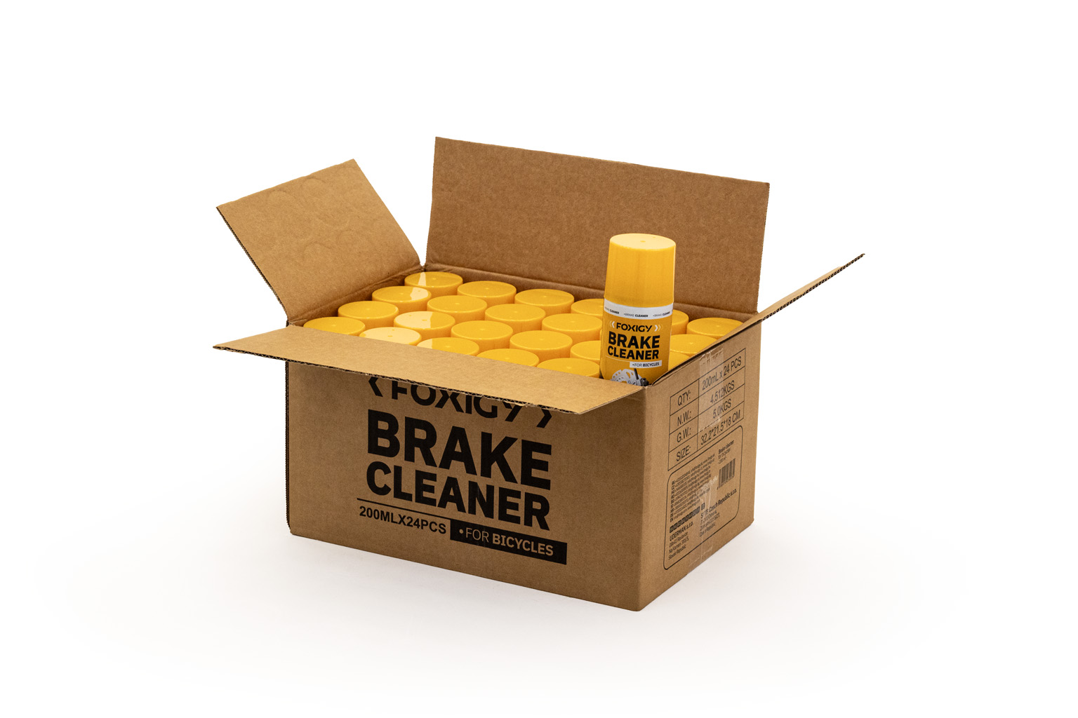 E-shop Čistič bŕzd pre bicykle 200ml 24ks balenie Foxigy