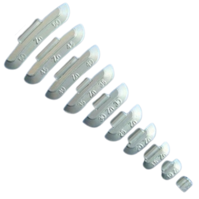 E-shop SET 5–50 g zinkové závažia pre plechové disky (lakované)