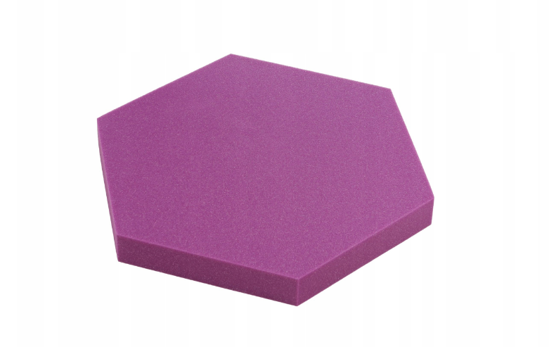 Bitmat Akustický panel Hexagon 50x50cm, hrubka 5cm, fialový