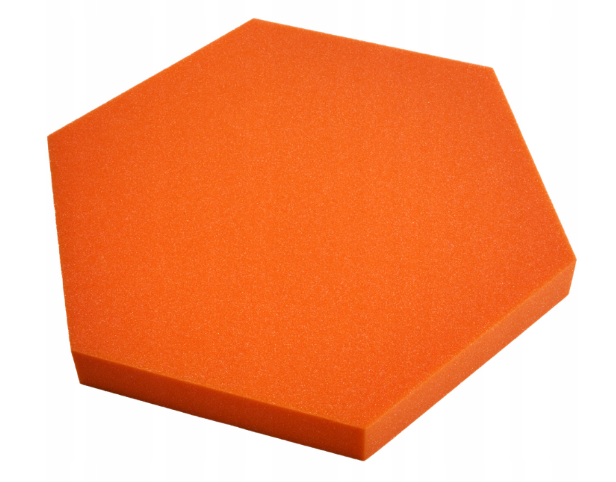E-shop Bitmat Akustický panel Hexagon 50x50cm, hrubka 5cm, oranžový