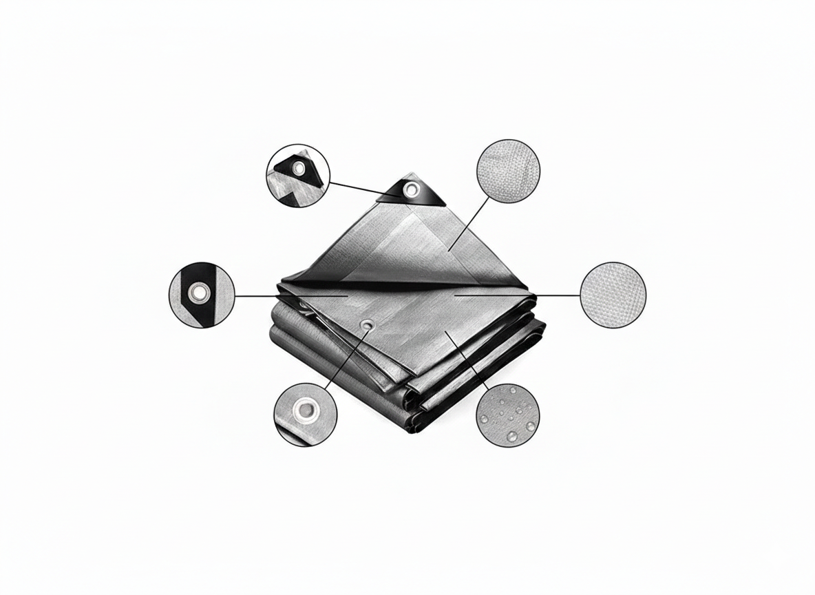 Krycia plachta strieborná 3x5 m 200 g/m2