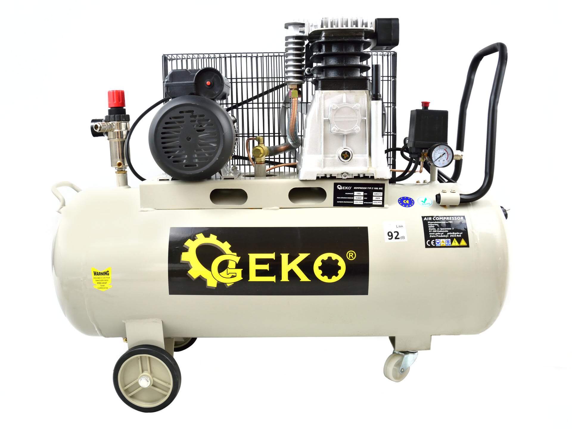 E-shop Geko Kompresor 100L olejový typ Z G80315