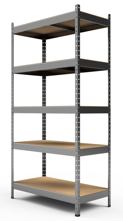 Kovový REGÁL SÉRIE SOLID 220x90x45 Pozinkovaný Počet Políc: 5, Rozmer regálu: 220x90x45, Celková nosnosť regálu: 1000 KG