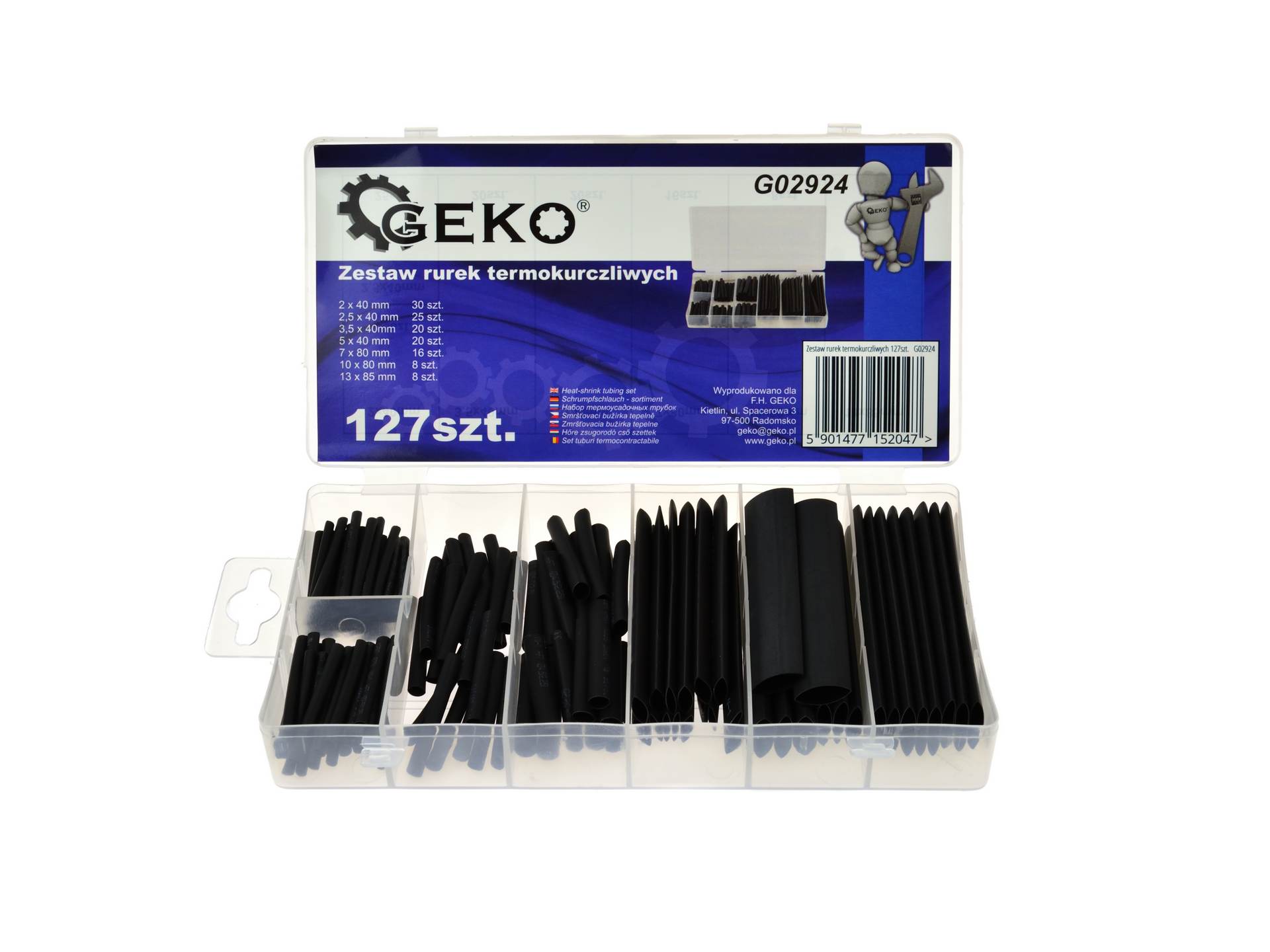 Zmršťovacie bužírky 127ks G02924
