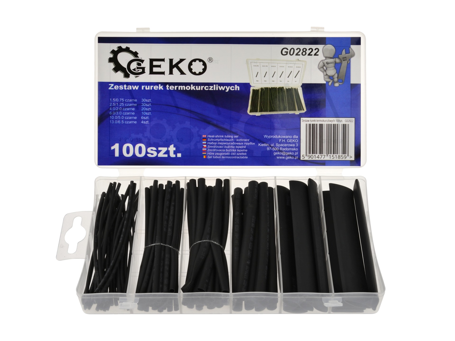 Zmršťovacie bužírky 100ks G02822