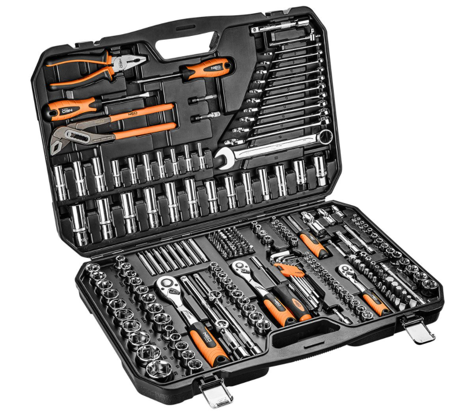 Súprava nástrčných kľúčov 08-681 1/2", 3/8", 1/4", 233 ks