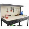 Pracovný stôl ponk do dielne 115x55x140 cm Black HD17727 (5)