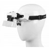 Okuliare s lupou LED 8 x vymeniteľné šošovky (4)