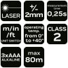 27926 6 laserovy merac vzdialenosti dosah 80 m ip54 75 208 6
