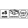 30011 5 vrtak do dreva hex 5 0 mm 54t579 5