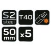 31898 1 razove bity s2 50 mm t40 5 ks 09 588 1