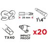 31958 4 razove bity tx40 x 25 mm 20 ks 56h548 4