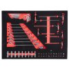 3263 6 profesionalny dielensky vozik skrinka s naradim 196ks redats 6 suflikov redblack 7