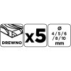 33875 6 sada vrtakov do dreva 4 5 6 8 10 mm 5 kusov 54t574 6