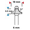 38660 1 lozisko celnej frezy zaoblenie hm 19 x 6 5 mm stopka 6 mm 56h224 3