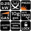38999 4 plynovy mikrohorak s piezoelektrickym zapalovanim 360st regulacia plamena kapacita 10g 19 908 4