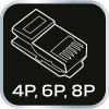 41888 2 klieste na konektory 4p 6p 8p 01 501 3