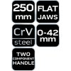 41927 6 klieste na montaz plocha hlava 250 mm 02 441 6