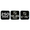 41960 14 klieste na rury 250 mm rozsah 10 45 mm 02 401 14