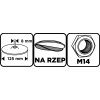 42236 6 kotuc na suchy zips 125 mm x m14 stopka 58t456 6