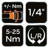 42443 4 momentovy kluc 1 4 5 25 nm sada 21 ks 08 821 5