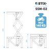 pol pl Podnosnik motocyklowy SSM 02 Stojak na motor Stix 54065 9