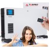 Elektrický konvektorový ohrievač 2300 W, turbo ventilátor, diaľkové ovládanie, LCD časovač, biela farba TA942
