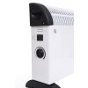 Elektrický konvektorový ohrievač s termostatom, výkon 2000 W, biela farba - 2