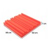 Akustický panel Equalizer 50x50cm, hrúbka 7cm, oranžový (13)