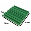 Akustický panel Equalizer 50x50cm, hrúbka 7cm, tmavozelený (1)