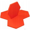Akustický panel Hexagon 50x50cm, hrubka 3cm, červený (6)