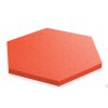 Akustický panel Hexagon 50x50cm, hrubka 3cm, červený (1)
