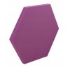 Akustický panel Hexagon 50x50cm, hrubka 3cm, fialový (12)