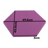 Akustický panel Hexagon 50x50cm, hrubka 3cm, fialový (14)