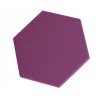 Akustický panel Hexagon 50x50cm, hrubka 3cm, fialový (10)