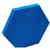 Akustický panel Hexagon 50x50cm, hrubka 3cm, modrý (3)