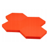 Akustický panel Hexagon 50x50cm, hrubka 5cm, červený (5)