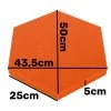 Akustický panel Hexagon 50x50cm, hrubka 5cm, oranžový (9)