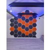 Akustický panel Hexagon 50x50cm, hrubka 5cm, oranžový (8)