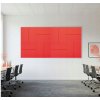Akustický panel Obdĺžniky 50x50cm, hrúbka 3cm, červený (3)