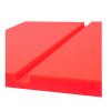Akustický panel Obdĺžniky 50x50cm, hrúbka 3cm, červený (6)