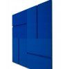 Akustický panel Obdĺžniky 50x50cm, hrúbka 3cm, modrý (12)