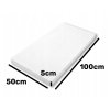 Akustický panel polyester 50x100cm, hrúbka 5cm, biely (9)