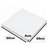 Akustický panel polyester 50x50cm, hrúbka 4cm, biely (11)
