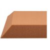 Akustický panel trapéz 50x50cm, hrúbka 5cm, hnedý (10)