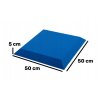 Akustický panel trapéz 50x50cm, hrúbka 5cm, modrý (1)