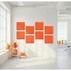 Akustický panel trapéz 50x50cm, hrúbka 5cm, oranžový (2)