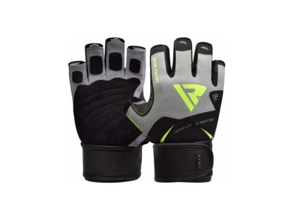 Rukavice kožené RDX Pro Gym F21 zelené